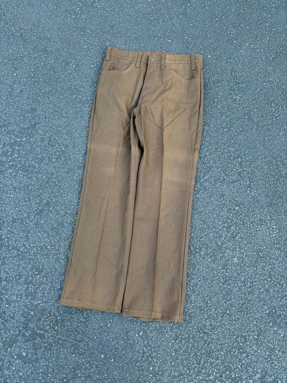 Vintage Levi's Sta-Prest Brown Poly Pants W32 L30